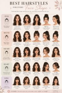 Hairstyles for Different Face Shapes